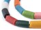 The Bead Chest Multicolor Unpainted Krobo Beads 18x11mm Ghana African Cylinder Glass Large Hole 32 Inch Strand Handmade